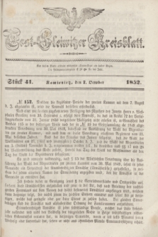 Tost-Gleiwitzer Kreisblatt. Jg.[10], Stück 41 (7 October 1852)
