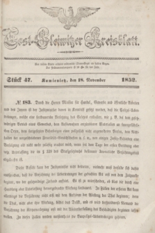 Tost-Gleiwitzer Kreisblatt. Jg.[10], Stück 47 (18 November 1852)