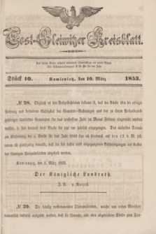 Tost-Gleiwitzer Kreisblatt. Jg.[11], Stück 10 (10 März 1853)