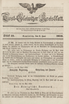 Tost-Gleiwitzer Kreisblatt. Jg.[11], Stück 22 (2 Juni 1853)