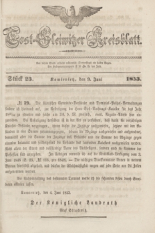 Tost-Gleiwitzer Kreisblatt. Jg.[11], Stück 23 (9 Juni 1853)