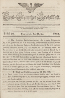 Tost-Gleiwitzer Kreisblatt. Jg.[11], Stück 26 (30 Juni 1853)
