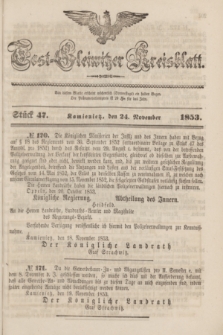 Tost-Gleiwitzer Kreisblatt. Jg.[11], Stück 47 (24 November 1853)