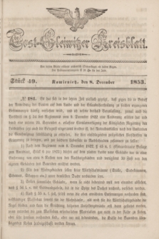 Tost-Gleiwitzer Kreisblatt. Jg.[11], Stück 49 (8 December 1853)