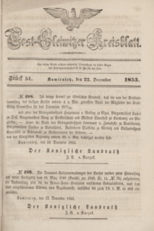 Tost-Gleiwitzer Kreisblatt. Jg.[11], Stück 51 (22 December 1853)