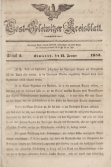 Tost-Gleiwitzer Kreisblatt. Jg.[12], Stück 2 (12 Januar 1854)