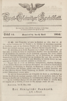 Tost-Gleiwitzer Kreisblatt. Jg.[12], Stück 14 (6 April 1854)