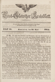 Tost-Gleiwitzer Kreisblatt. Jg.[12], Stück 16 (20 April 1854)