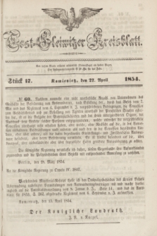 Tost-Gleiwitzer Kreisblatt. Jg.[12], Stück 17 (27 April 1854)