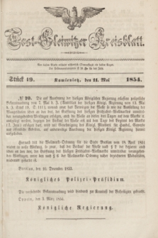 Tost-Gleiwitzer Kreisblatt. Jg.[12], Stück 19 (11 Mai 1854)