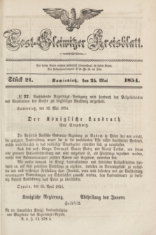 Tost-Gleiwitzer Kreisblatt. Jg.[12], Stück 21 (25 Mai 1854)