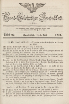 Tost-Gleiwitzer Kreisblatt. Jg.[12], Stück 22 (1 Juni 1854)