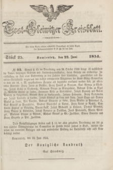 Tost-Gleiwitzer Kreisblatt. Jg.[12], Stück 25 (22 Juni 1854)