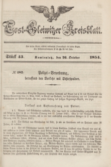 Tost-Gleiwitzer Kreisblatt. Jg.[12], Stück 43 (26 October 1854)