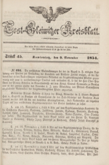 Tost-Gleiwitzer Kreisblatt. Jg.[12], Stück 45 (9 November 1854)