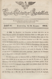 Tost-Gleiwitzer Kreisblatt. Jg.[12], Stück 51 (21 December 1854)