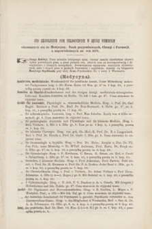Klinika : tygodnik lekarski. Spis celniejszych pism w języku niemieckim odnoszących się do medycyny, nauk przyrodniczych, chemji i farmacji a zapowiedzianych na rok 1871. R.5, T.7 (1870)
