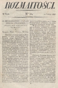 Rozmaitości : oddział literacki Gazety Lwowskiej. 1823, nr 10