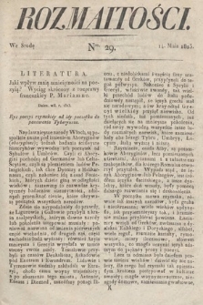 Rozmaitości : oddział literacki Gazety Lwowskiej. 1823, nr 29