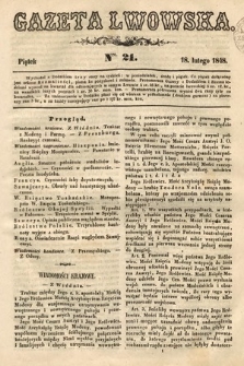 Gazeta Lwowska. 1848, nr 21