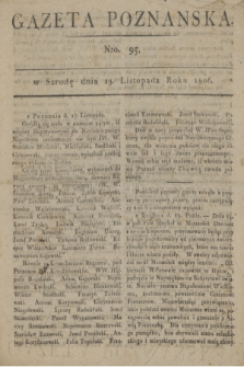 Gazeta Poznańska. 1806, Nro. 95 (19 listopada)