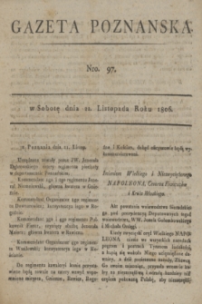 Gazeta Poznańska. 1806, Nro. 97 (22 listopada) + dod.