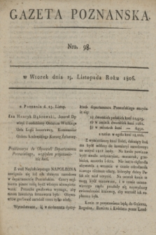 Gazeta Poznańska. 1806, Nro. 98 (25 listopada)