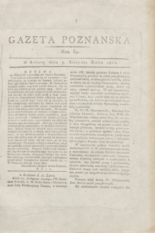 Gazeta Poznańska. 1811, Nro. 62 (3 sierpnia)