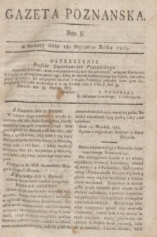 Gazeta Poznańska. 1815, Nro. 8 (28 stycznia) + dod.