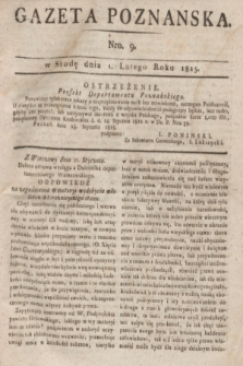 Gazeta Poznańska. 1815, Nro. 9 (1 lutego) + dod.