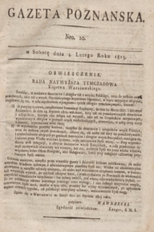 Gazeta Poznańska. 1815, Nro. 10 (4 lutego) + dod.