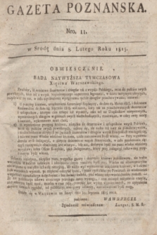 Gazeta Poznańska. 1815, Nro. 11 (8 lutego)