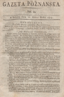 Gazeta Poznańska. 1815, Nro. 20 (11 marca) + dod.