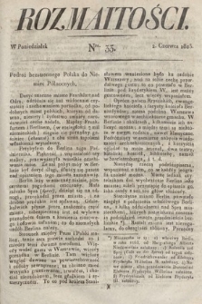 Rozmaitości : oddział literacki Gazety Lwowskiej. 1823, nr 33