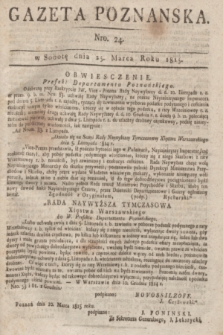 Gazeta Poznańska. 1815, Nro. 24 (25 marca) + dod.