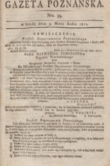 Gazeta Poznańska. 1815, Nro. 35 (3 maja) + dod.