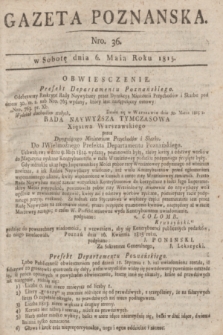 Gazeta Poznańska. 1815, Nro. 36 (6 maja) + dod.