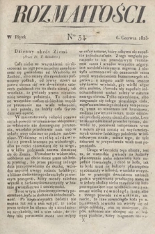 Rozmaitości : oddział literacki Gazety Lwowskiej. 1823, nr 34
