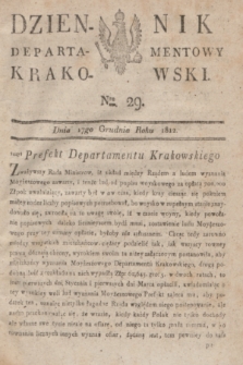 Dziennik Departamentowy Krakowski. 1812, Nro 29 (17 grudnia)