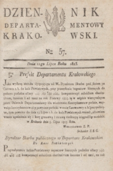 Dziennik Departamentowy Krakowski. 1813, Nro 57 (11 lipca)