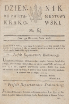 Dziennik Departamentowy Krakowski. 1813, Nro 64 (2 września)