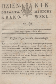 Dziennik Departamentowy Krakowski. 1814, Nro 87 (28 stycznia)