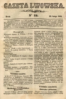 Gazeta Lwowska. 1848, nr 23