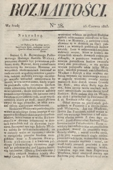 Rozmaitości : oddział literacki Gazety Lwowskiej. 1823, nr 38