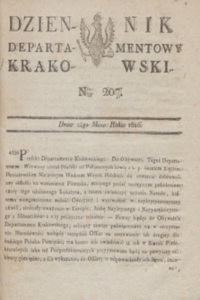 Dziennik Departamentowy Krakowski. 1816, Nro 207 (24 maja)