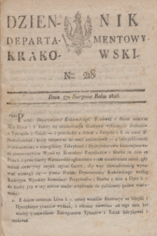 Dziennik Departamentowy Krakowski. 1816, Nro 218 (9 sierpnia) + dod.