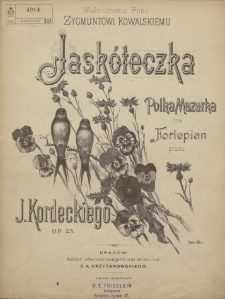 Jaskółeczka : polka mazurka na fortepian : op. 23