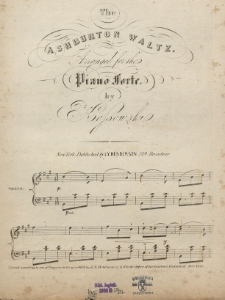 The Ashburton waltz : arranged for the pianoforte