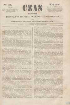 Czas : dziennik poświęcony polityce krajowej i zagranicznej oraz wiadomościom literackim, rolniczym i przemysłowym. [R.1], nr 19 (24 listopada 1848)