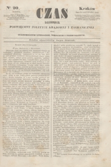 Czas : dziennik poświęcony polityce krajowej i zagranicznej oraz wiadomościom literackim, rolniczym i przemysłowym. [R.1], nr 20 (25 listopada 1848) + dod.